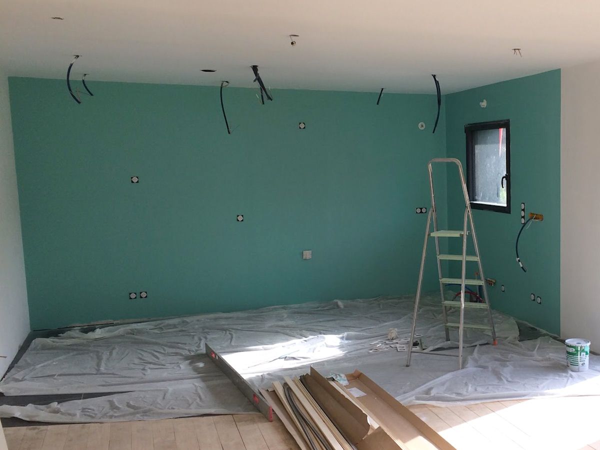 Peinture d'une cuisine : rendu avant la pose