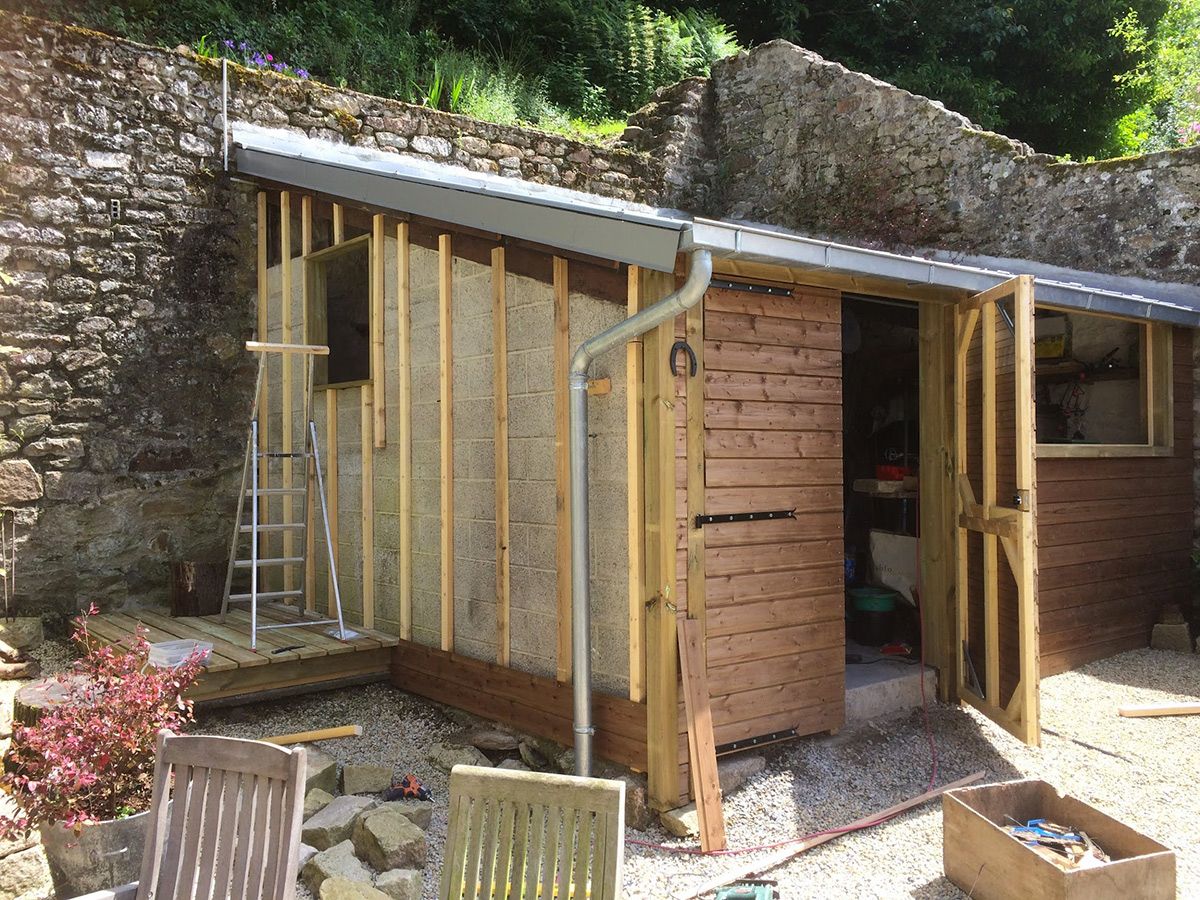 Bardage bois du pignon