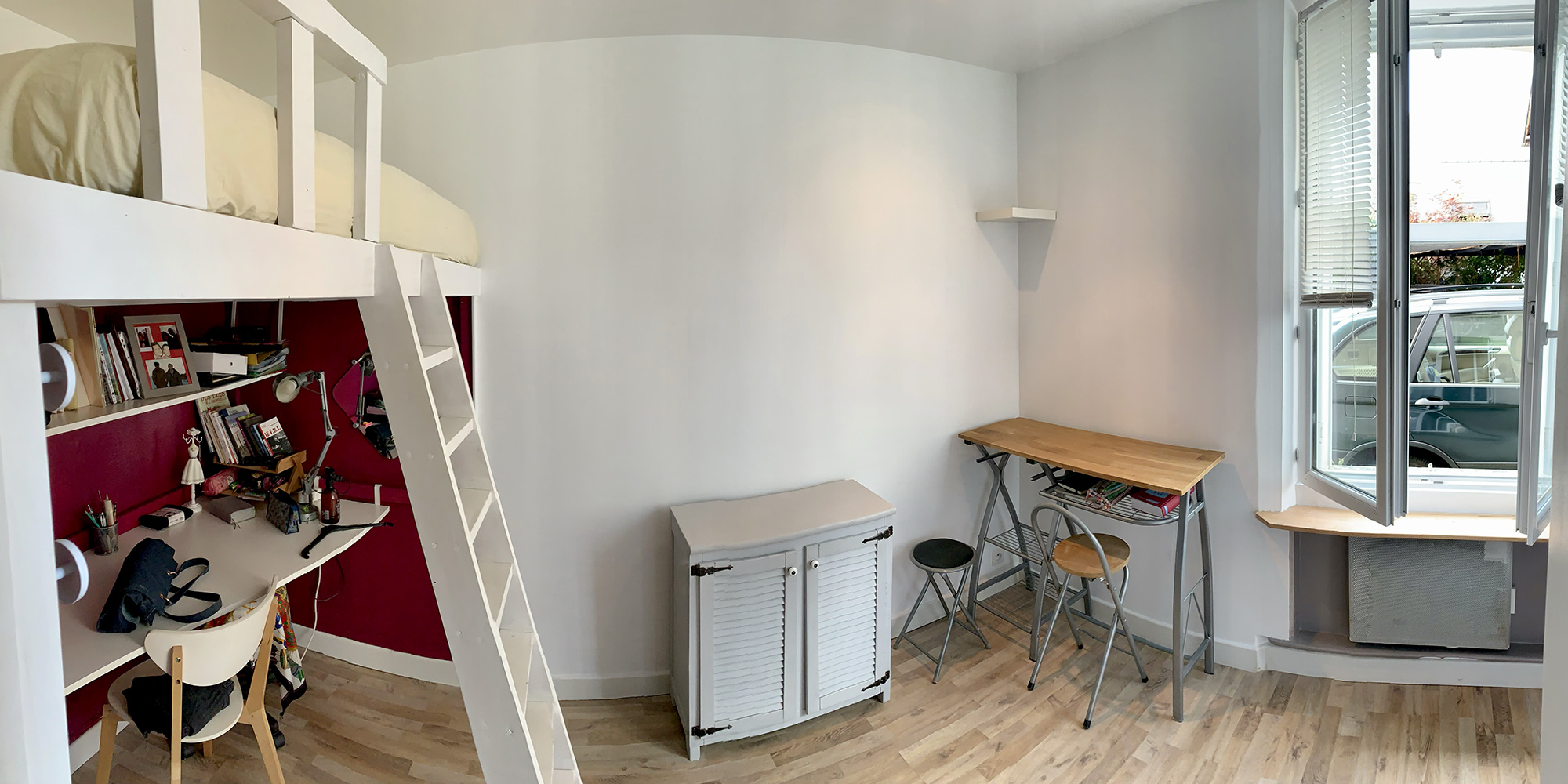 Peinture complète d'un studio locatif de 40 mètres carrés