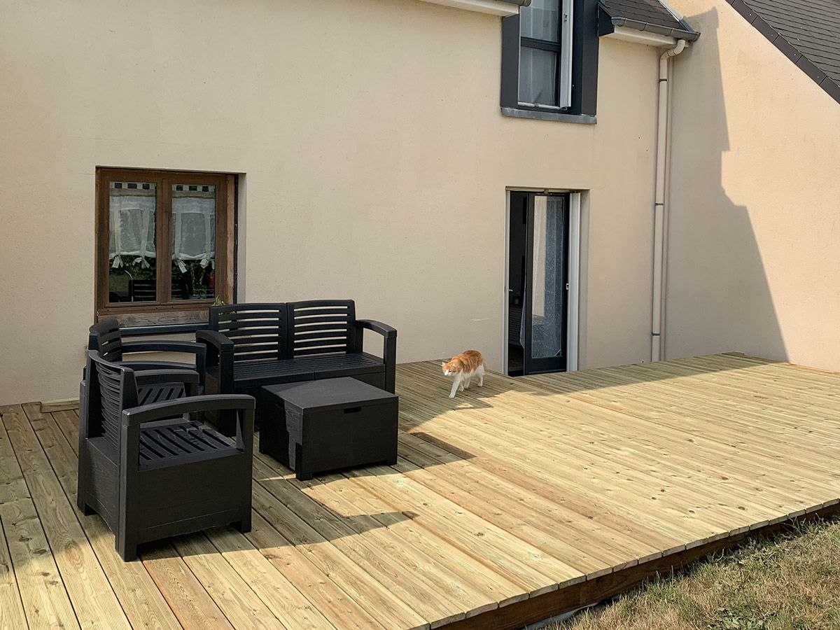 Terrasse bois classe 4 de 32m2