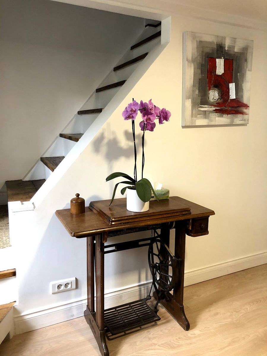 Création d'un escalier droit avec contre marche : vue bureau